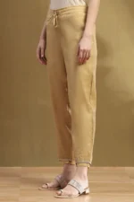 Gold Jacquard Pants - Image 3