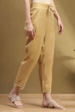 Gold Jacquard Pants - Image 4